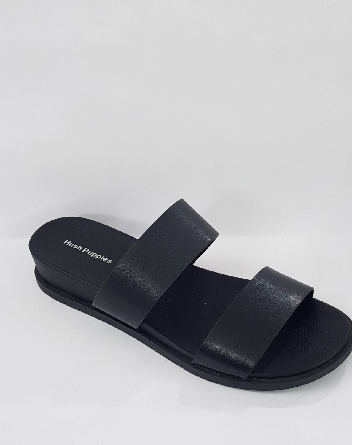 Hush Puppies - Edith Black Cow Leather - Black, Size.: UK 3