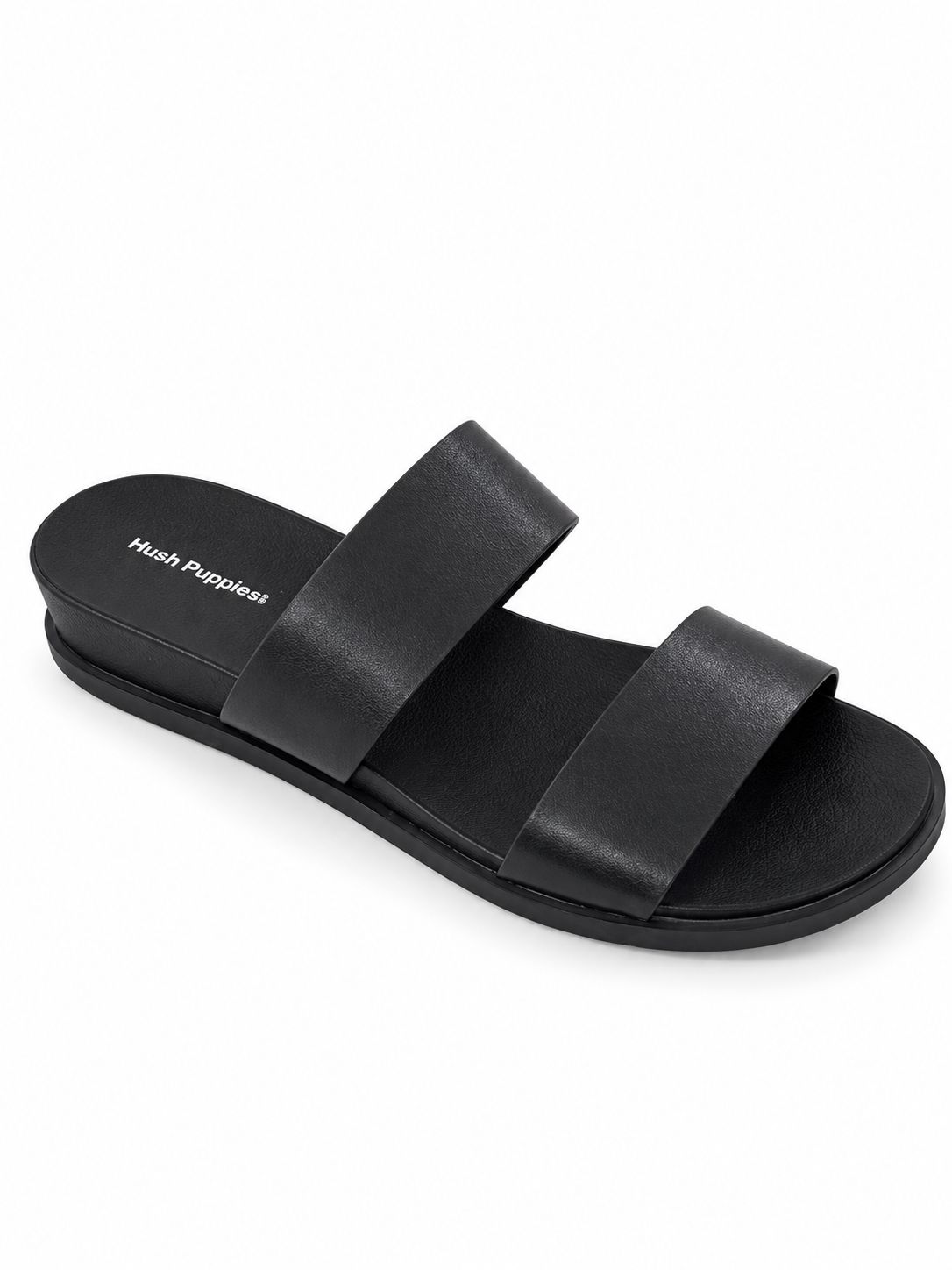 Hush Puppies - Edith Black Cow Leather - Black, Size.: UK 3