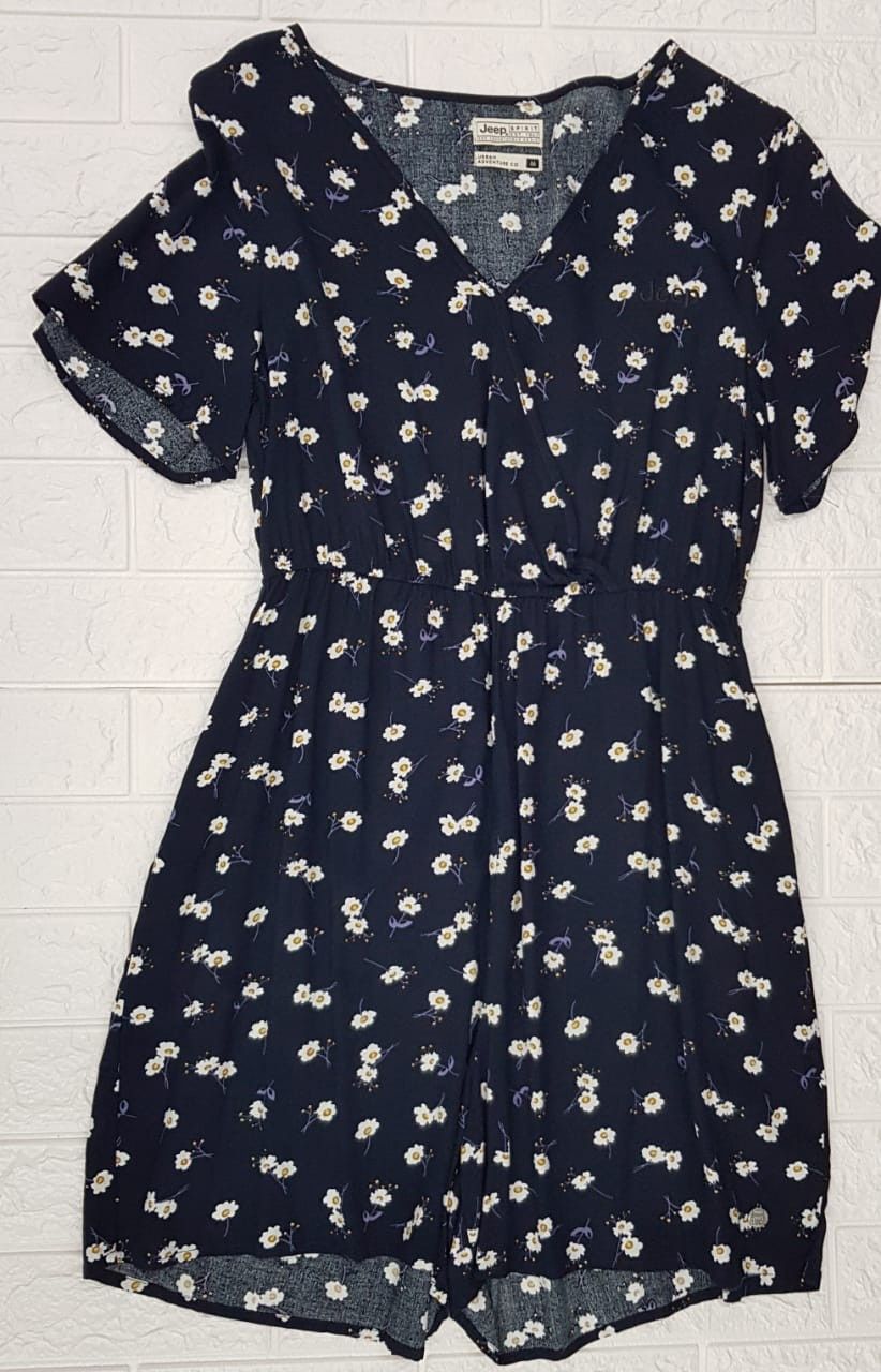Jeep - Shortall Jumpsuit - Navy Floral