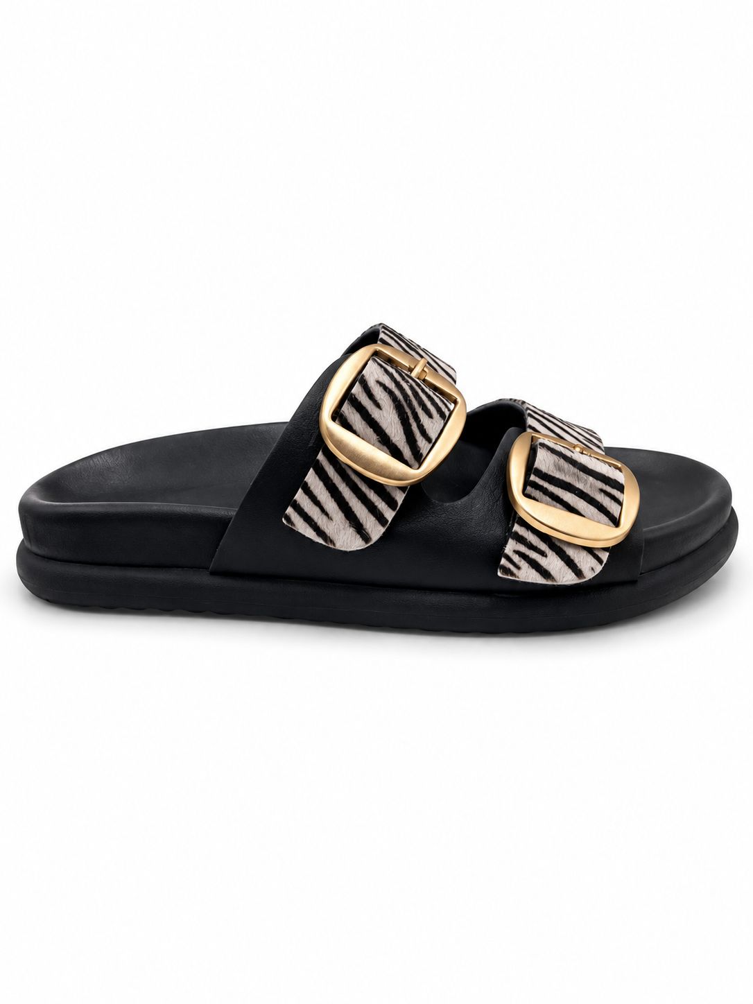 Julz - Beckett - Black + Zebra, Sizes: UK3 (36)