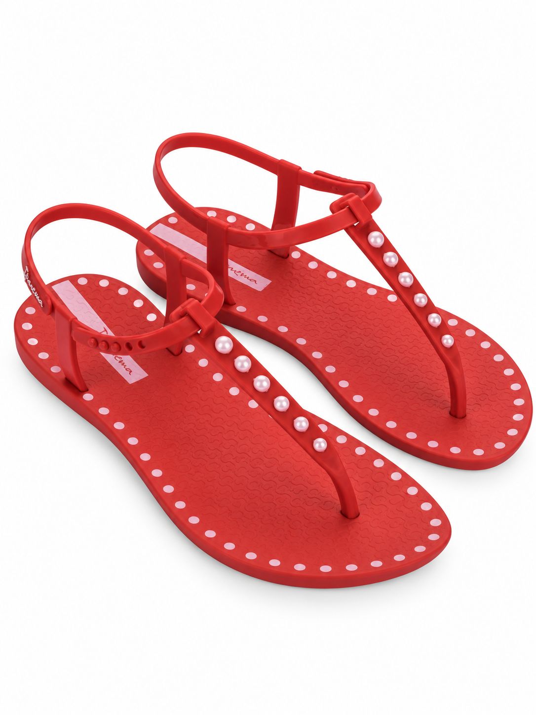 Ipanema - Class Dots - Red/Pink dots, Sizes: UK3
