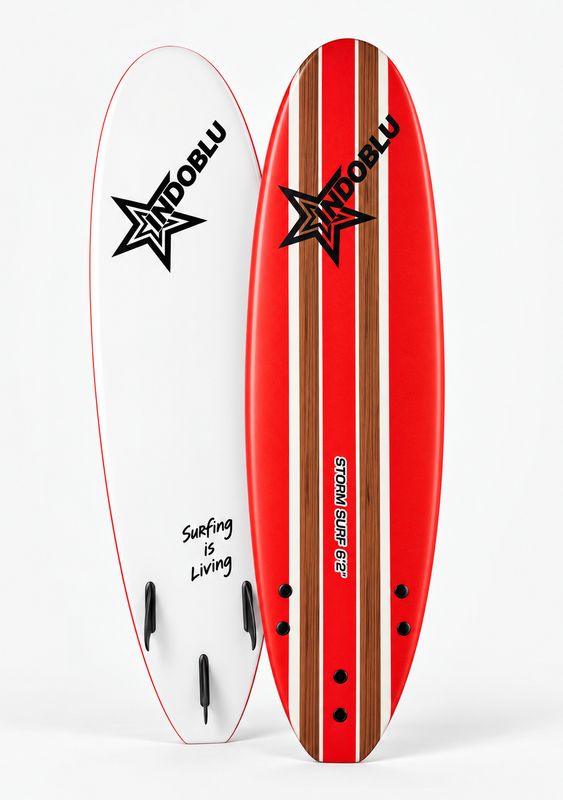 Indoblu - Soft Top Surfboard - Storm 6'2 - 3 Colour options