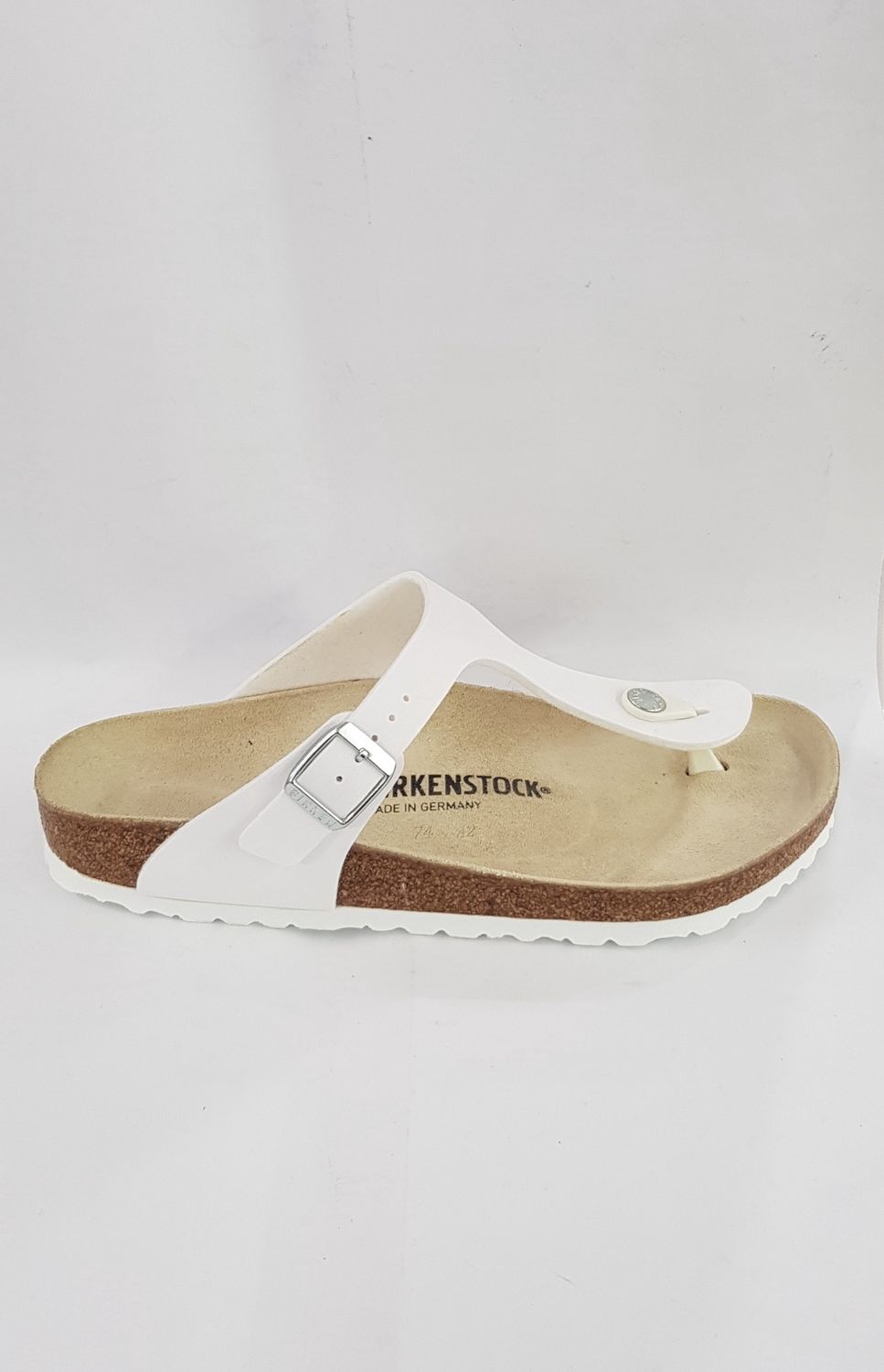 Birkenstock - Gizeh Birko Flor -White /Regular Fit /0043731, Size.: 37- UK 4.5