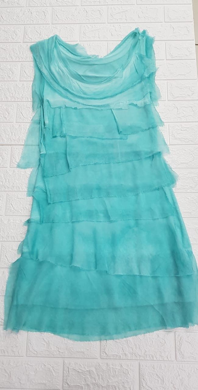 Italy - S/Less Short Dress - Sea Green