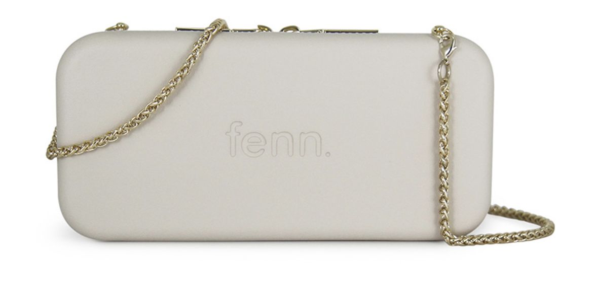 Fenn - Wallet - Champagne - Gold Zip - Gold Chain