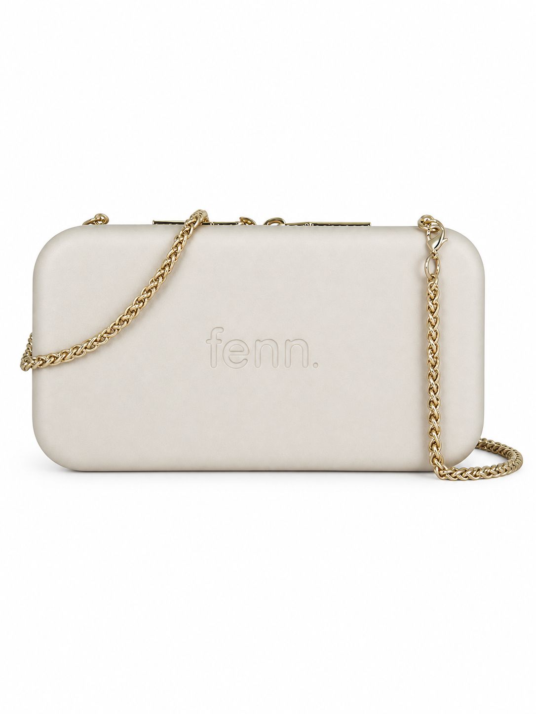 Fenn - Wallet - Champagne - Gold Zip - Gold Chain