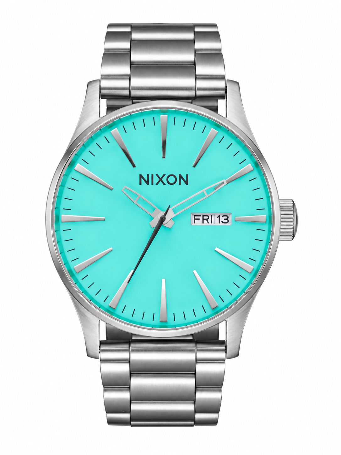 Nixon - Sentry Stainless Steel - Silver Turquoise