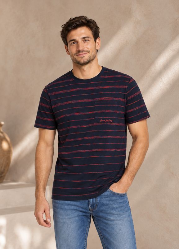 FNF - Tee - ﻿﻿Navy stripe