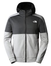 The North Face - TNF - M MA Full Zip Fleece - EU, Colour: Grey/Black, Sizes: Small
