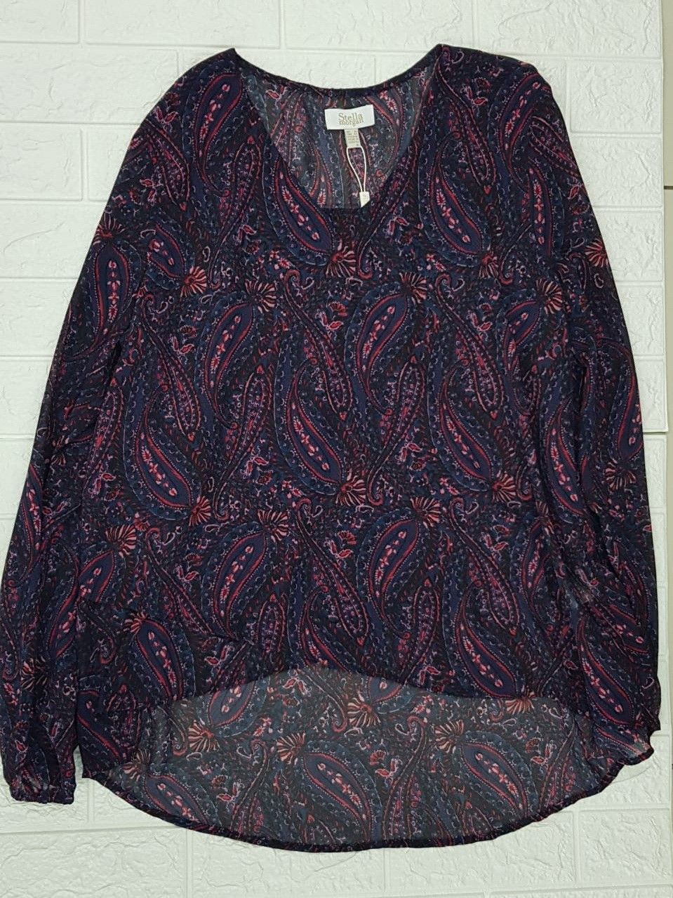Stella Morgan - Floral Navy Blouse, Size.: X-Small