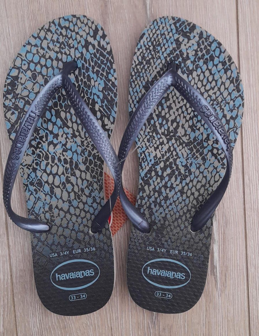 Havaiana - Slim Animal, Colour: Navy, Size.: 33-34(UK2)