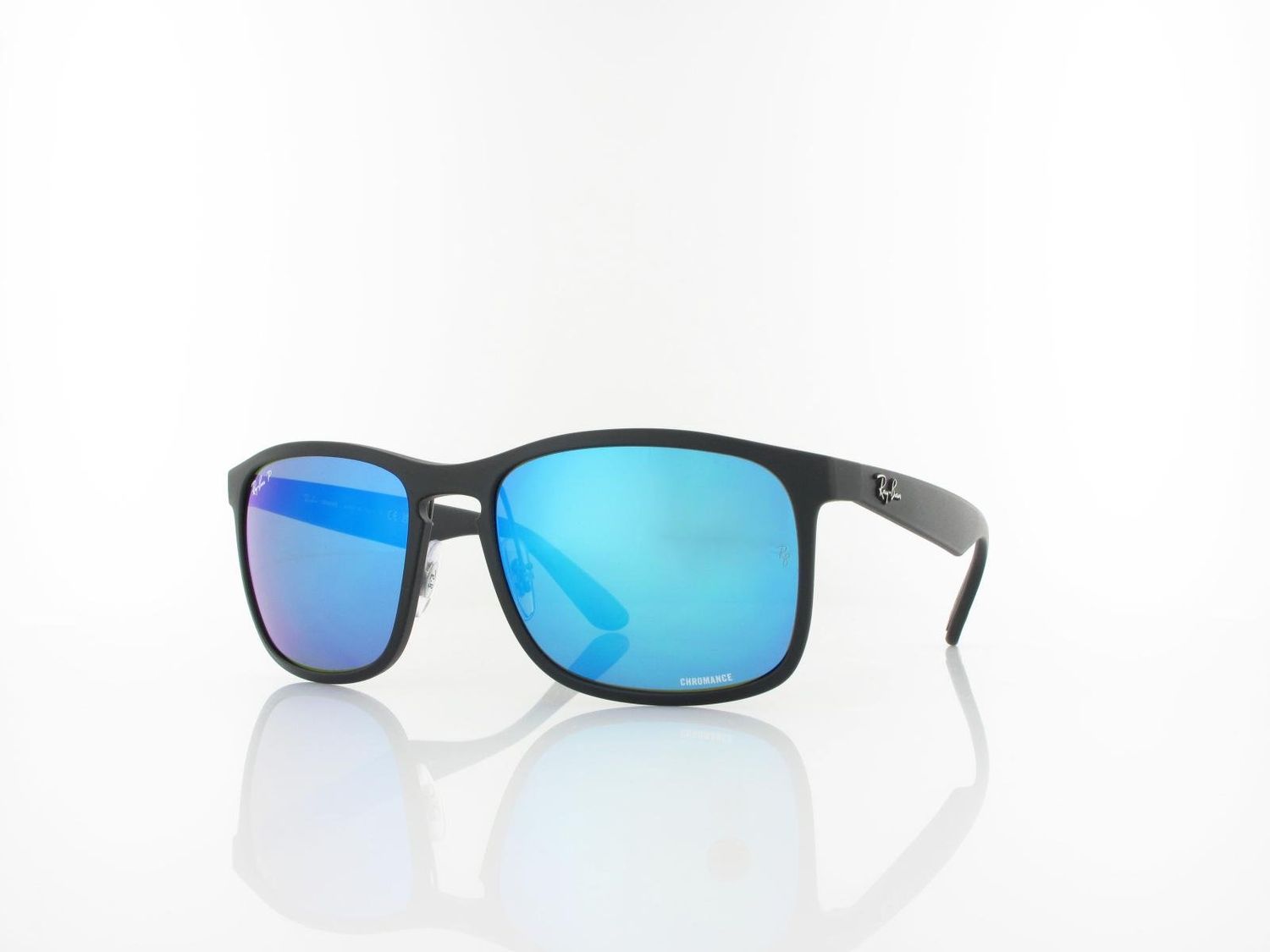 Ray-Ban - Sun Glasses 601SA1, Colour: Matt Black Green Mirror Blue, Description: RB4264