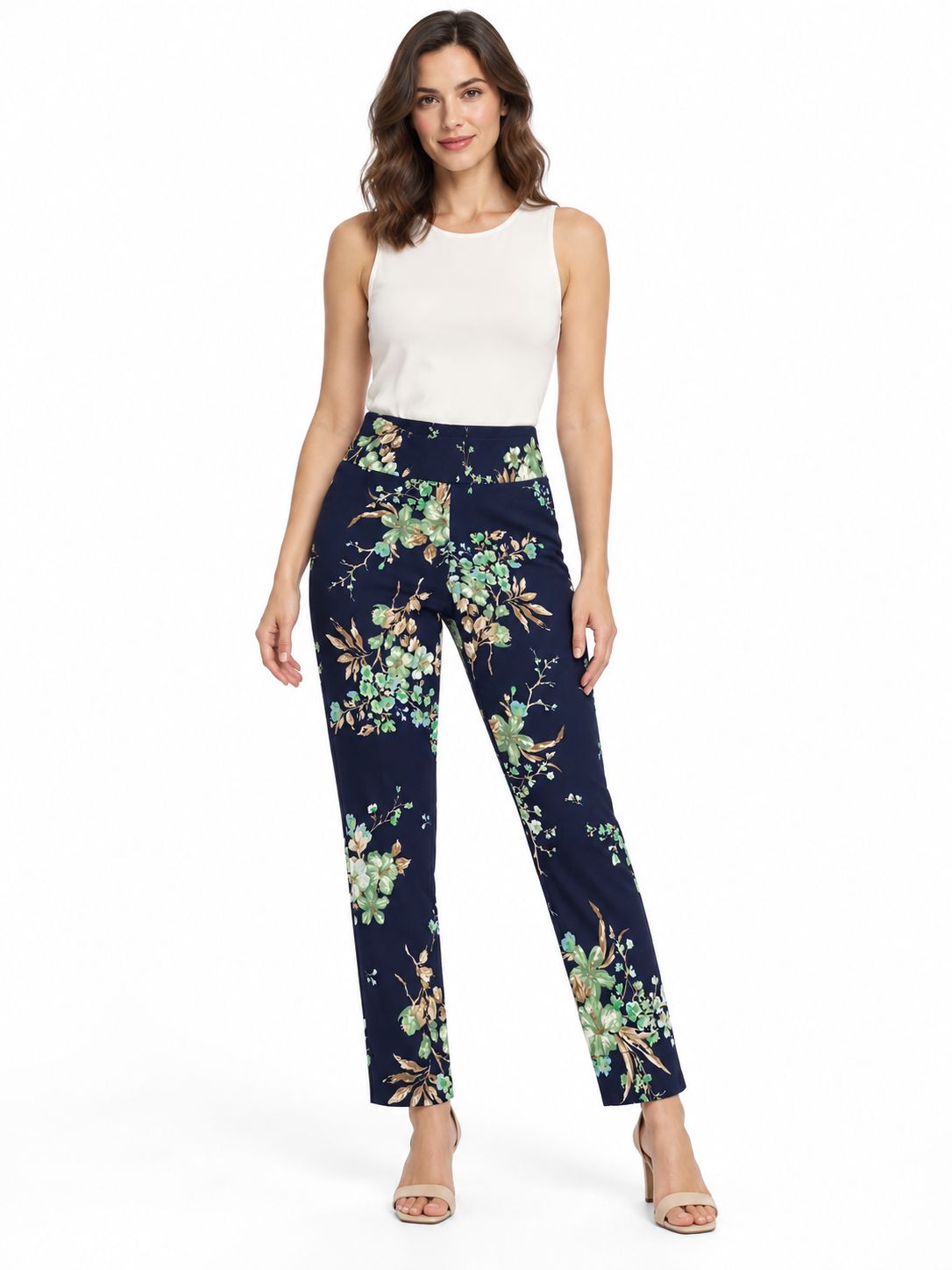 Silva - Printed Navy Jegging, Sizes: Small