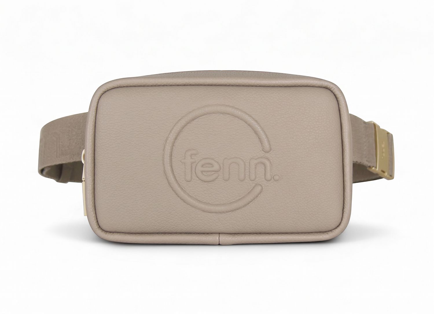 Fenn - Pouch Canvas Strap - Stone/ Sand - Gold Zip