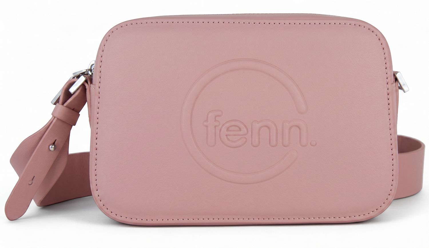 Fenn - Crossbody - Pink - Silver Zip - Pink Strap, Size.: One Size