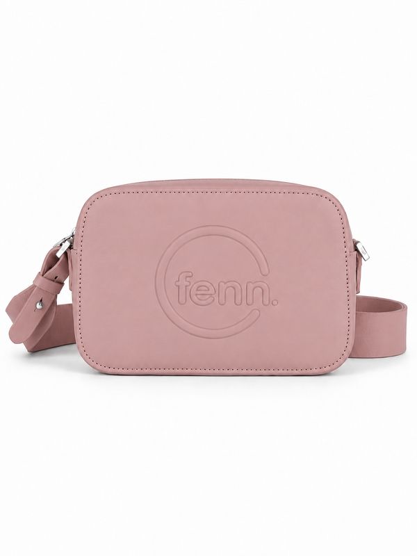 Fenn - Crossbody - Pink - Silver Zip - Pink Strap