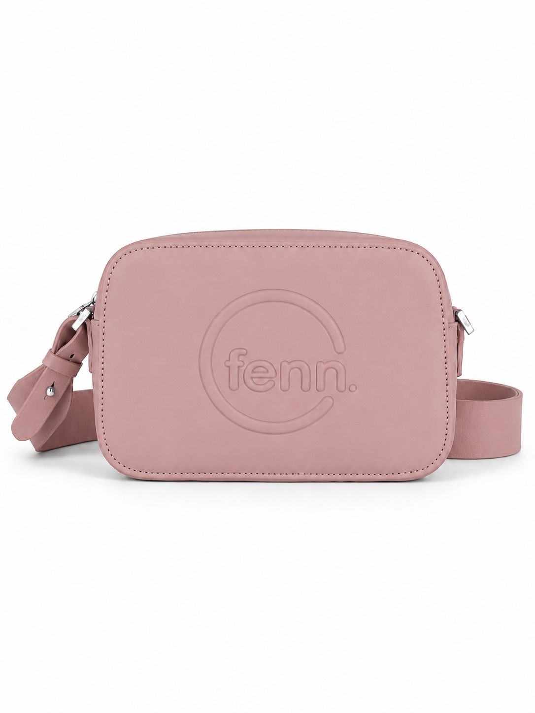 Fenn - Crossbody - Pink - Silver Zip - Pink Strap, Size.: One Size