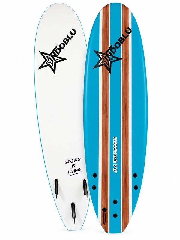 Indoblu - Soft Top Surfboard - Hurricane 7'0 - 3 Colour options