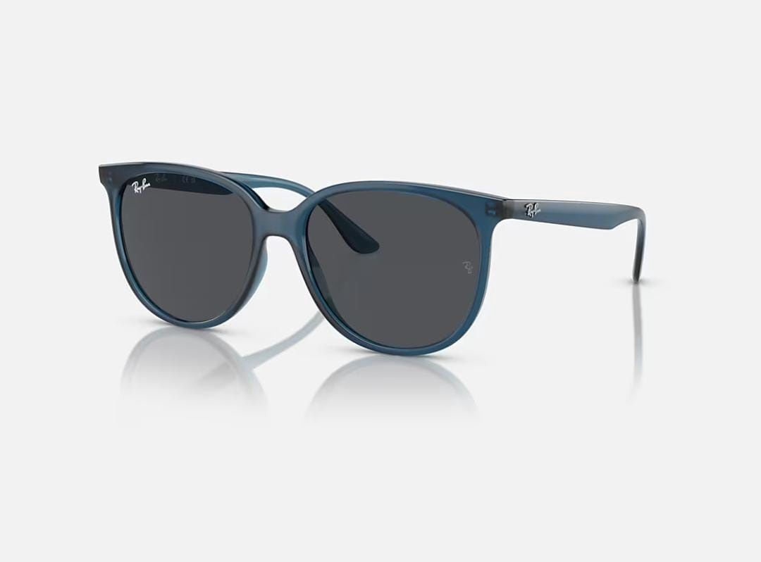 Ray-Ban - Sun Glasses - ORB4378, Colour: Opal Blue/Dark Grey