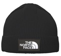 The North Face - TNF Logo Cuffed Beanie, Colour: Black-JK3