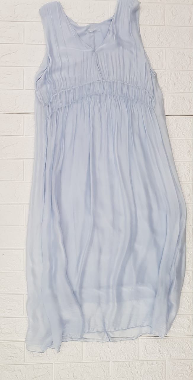 Italy - Silk Mid Length  Dress - Multi
