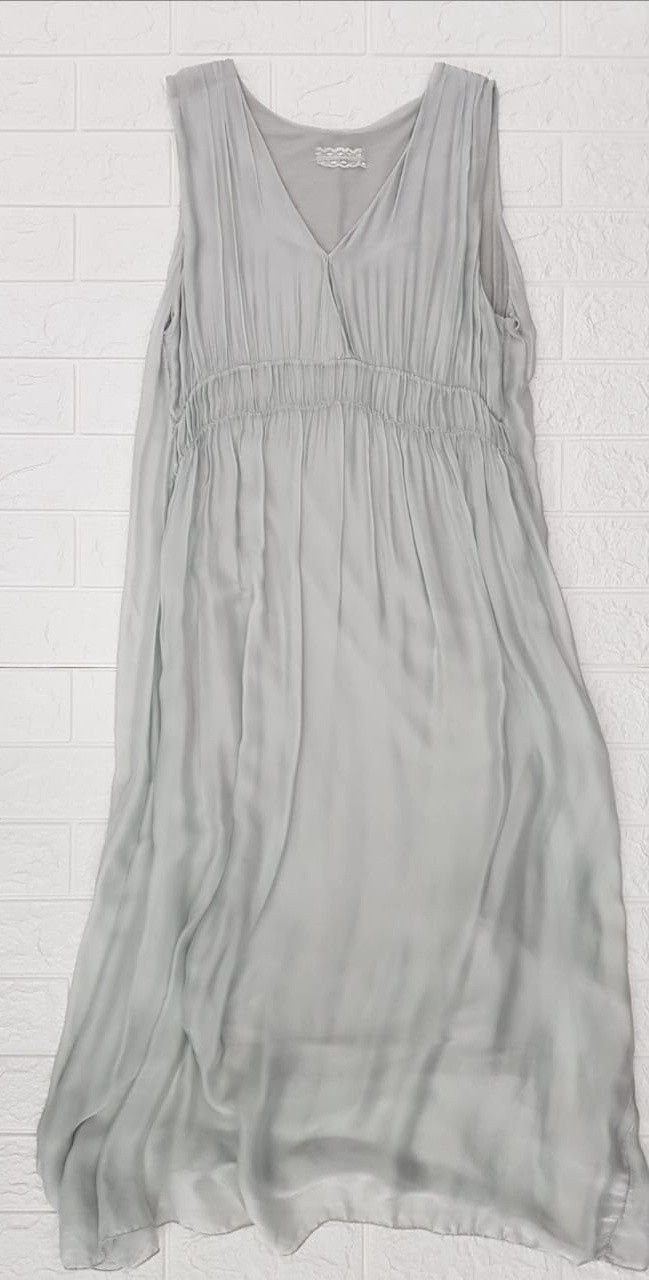Italy - Silk Mid Length  Dress - Multi, Size.: One Size