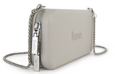 Fenn - Wallets - Mushroom/ Grey - Silver Chain