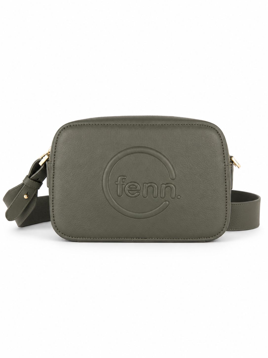 Fenn - Crossbody - Army - Gold zip, Colour: Army