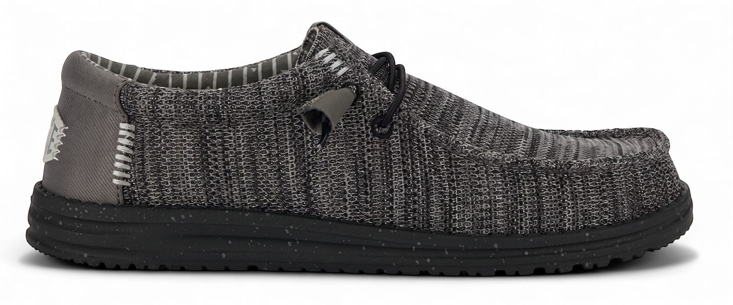 Hey Dude - Wally Stretch Sox - Granite Grey/Black, Size.: UK 8
