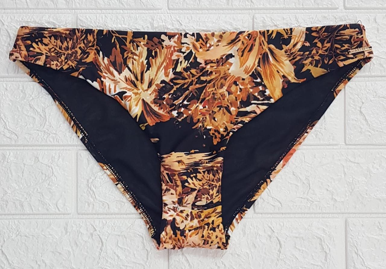 Sea Level - Tropica Cheecky Orange &amp; Black Bottom /SL4494TC, Colour: Orange &amp; Black, Size.: UK 8, Style: Mid Bikini