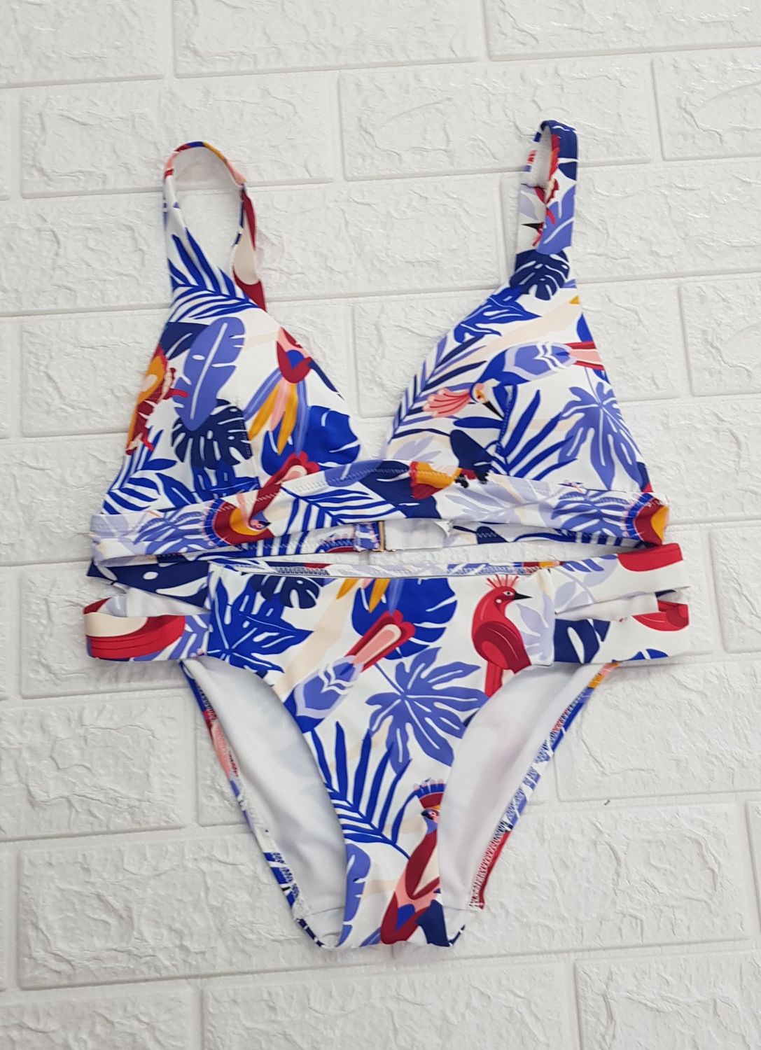 Gisela - Blue Printed 2 Piece /2/30063S, Colour: Blue, Size.: X-Small