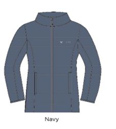 Lizzy - Amorine Puffer Jacket Navy, Sizes: S