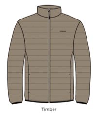 Lizzard - Eydie - Mens Puffer Jacket, Colour: Timber, Sizes: X-Small