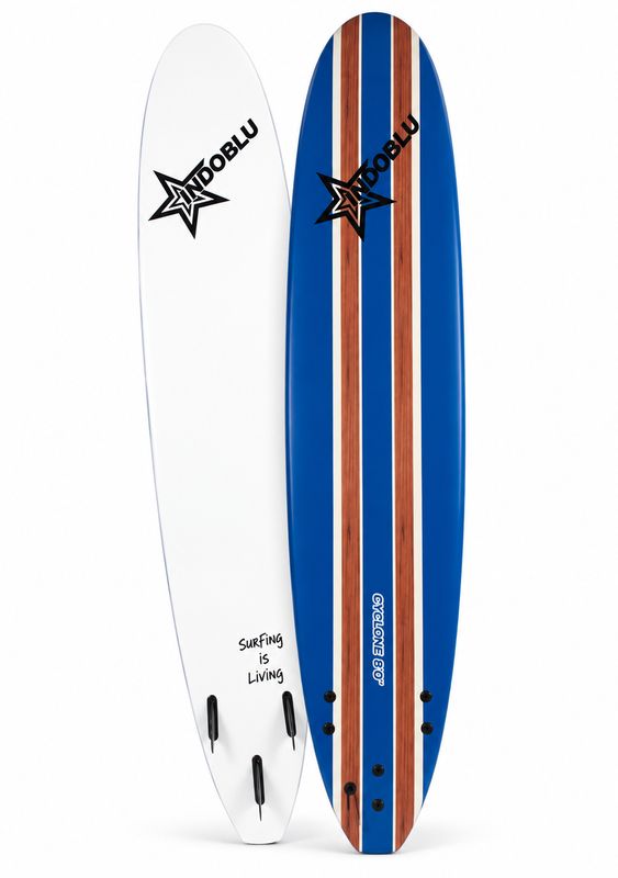 Indoblu - Soft Top Surfboard - Cyclone 8'0 - 3 Colour options