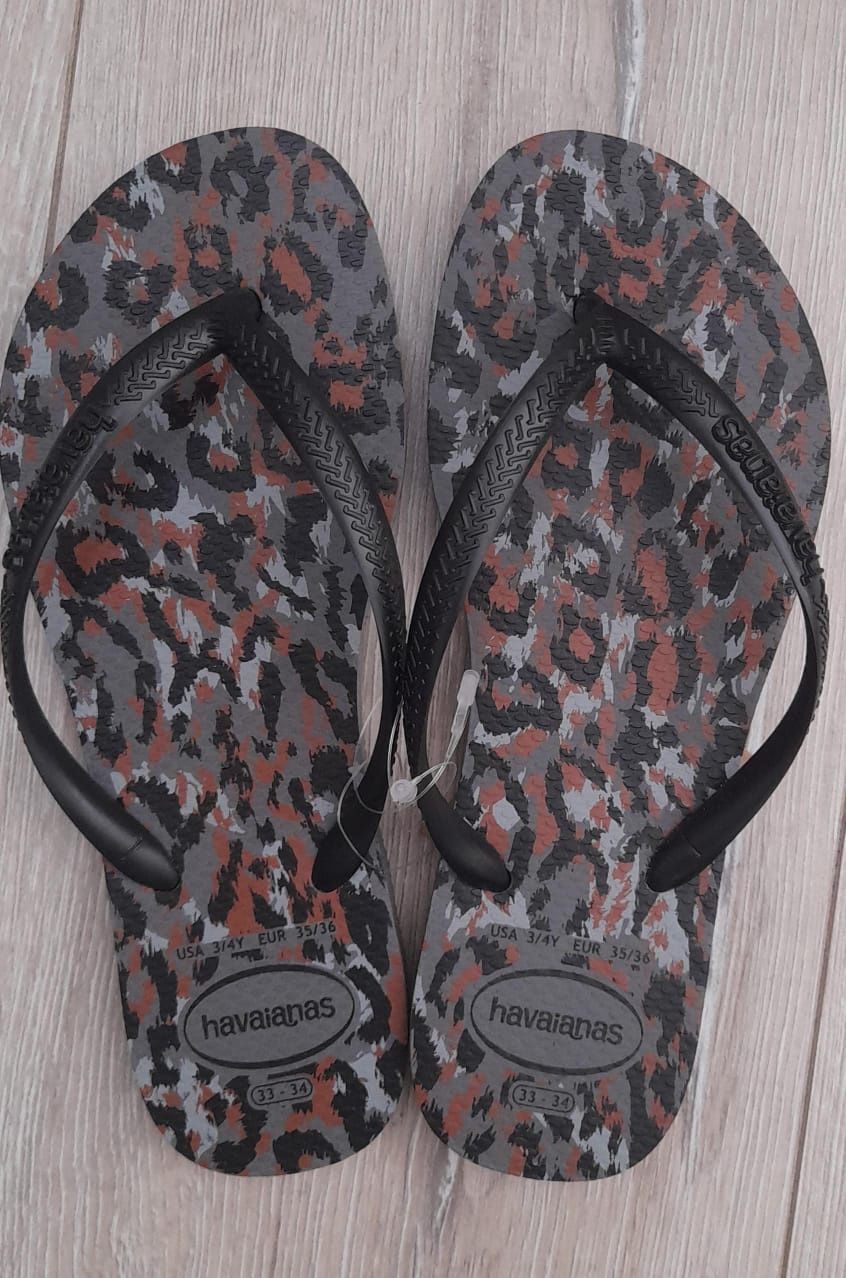 Havaiana - Slim Animal - Black, Size.: 33-34(UK2)