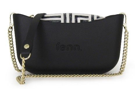 Fenn Collection - Classic Bag - Black/Gold Chain
