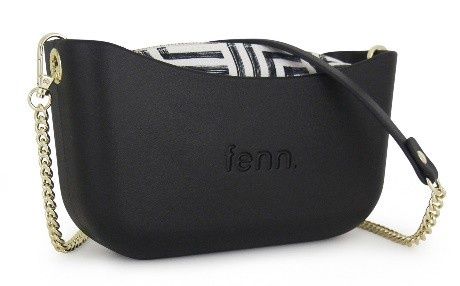 Fenn Collection - Classic Bag - Black/Gold Chain