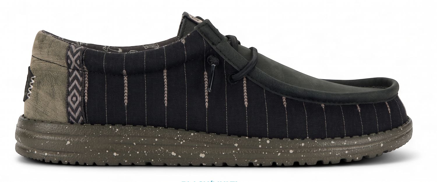Hey Dude - Wally Western, Colour: Black/Multi, Size.: UK 8