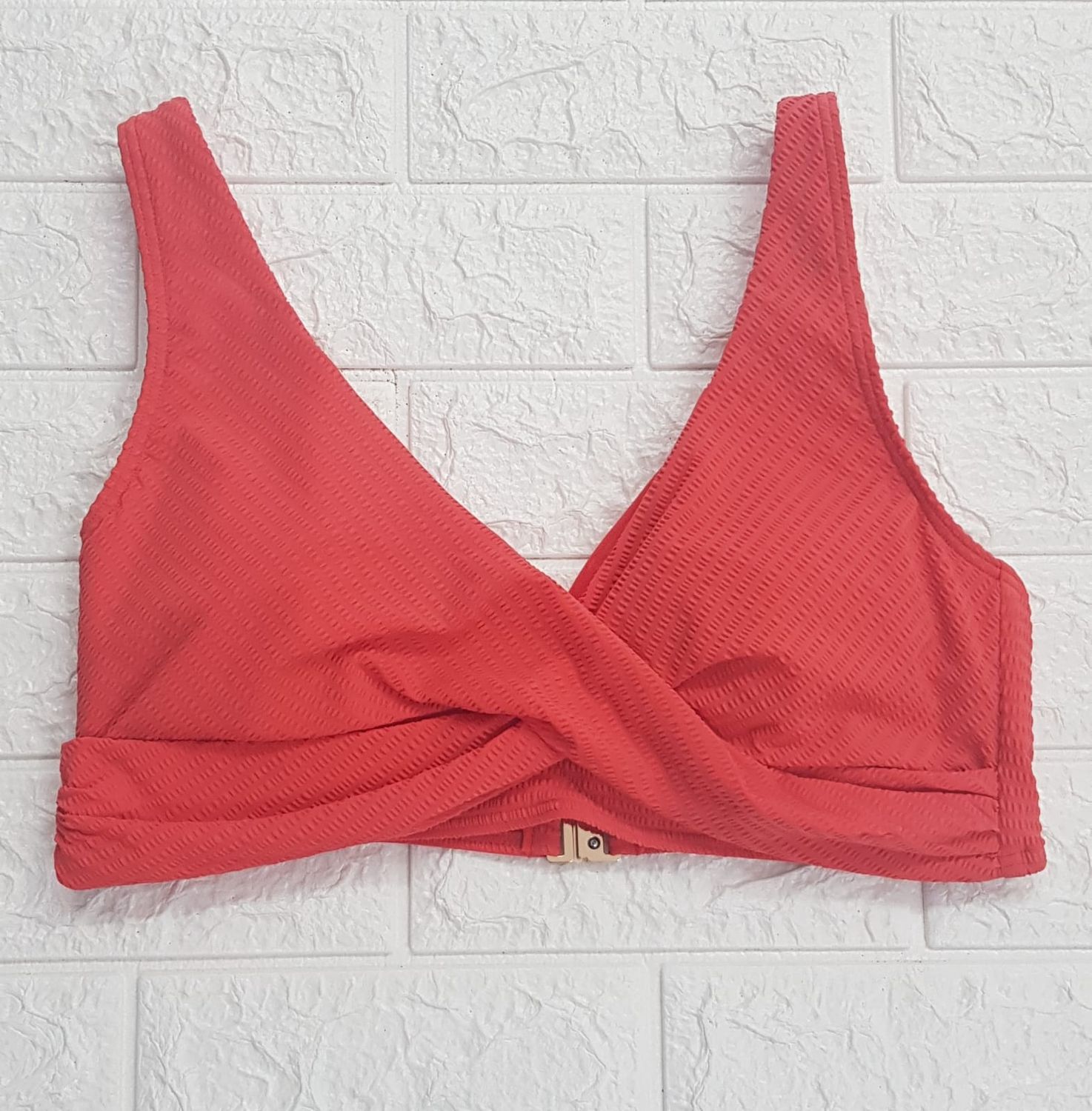 Sea Level - Cross Front Bra / Red /Orange