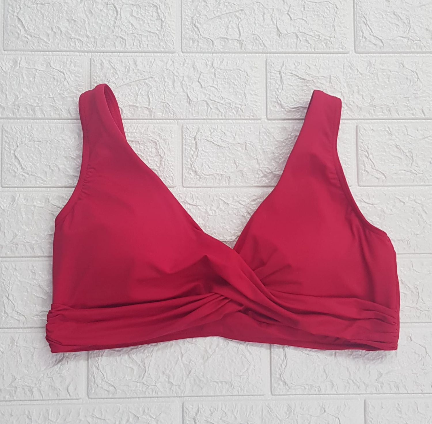 Sea Level - Cross Front Bra / Red /Orange, Colour: Red, Size.: UK 8, Style: Cross Front