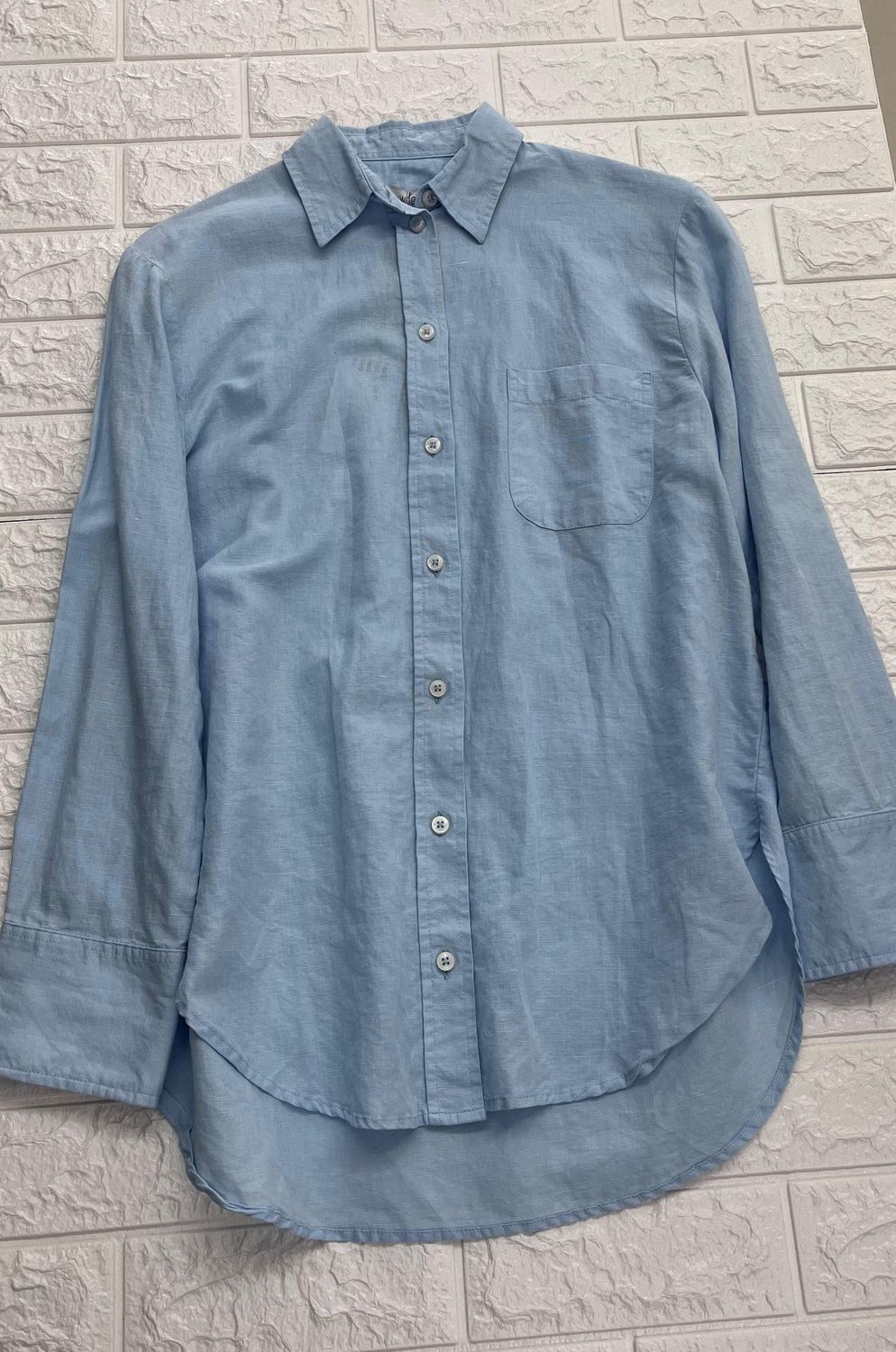 Willow - Loden L/Sleeve Shirt /Linen