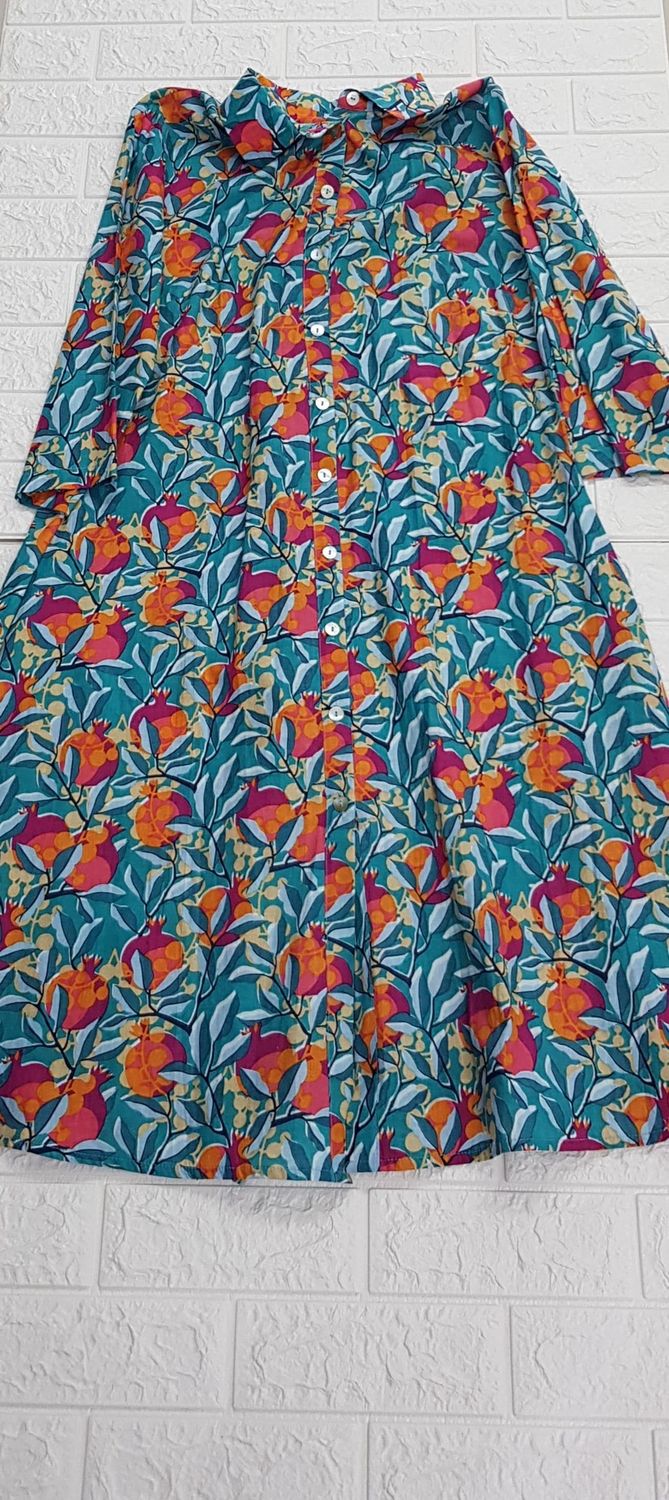Iconic - Turq Floral Short Dress, Size.: Medium