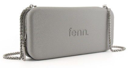Fenn - Wallet - Grey - Silver Zip - Silver Chain, Colour: Grey-003, Description: Silver Chain/Zip