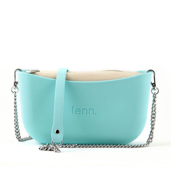 Fenn Collection - Classic Bag - Turquoise - Silver Chain