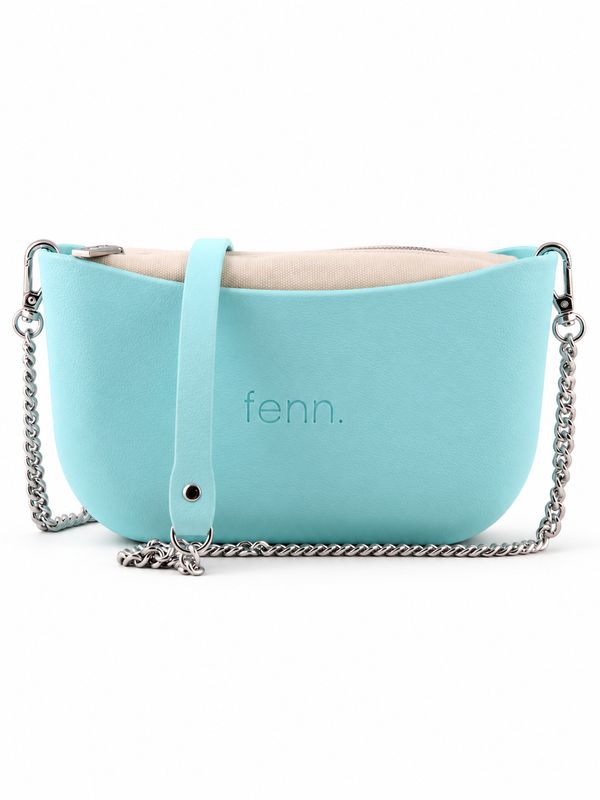 Fenn Collection - Classic Bag - Turquoise - Silver Chain