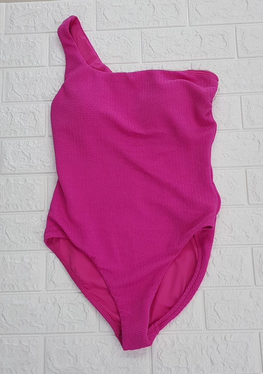 Seafolly - Sea Dive One Shoulder - Cherise Pink/One Piece, Colour: Cherise Pink, Size.: UK 8, Style: One Shoulder
