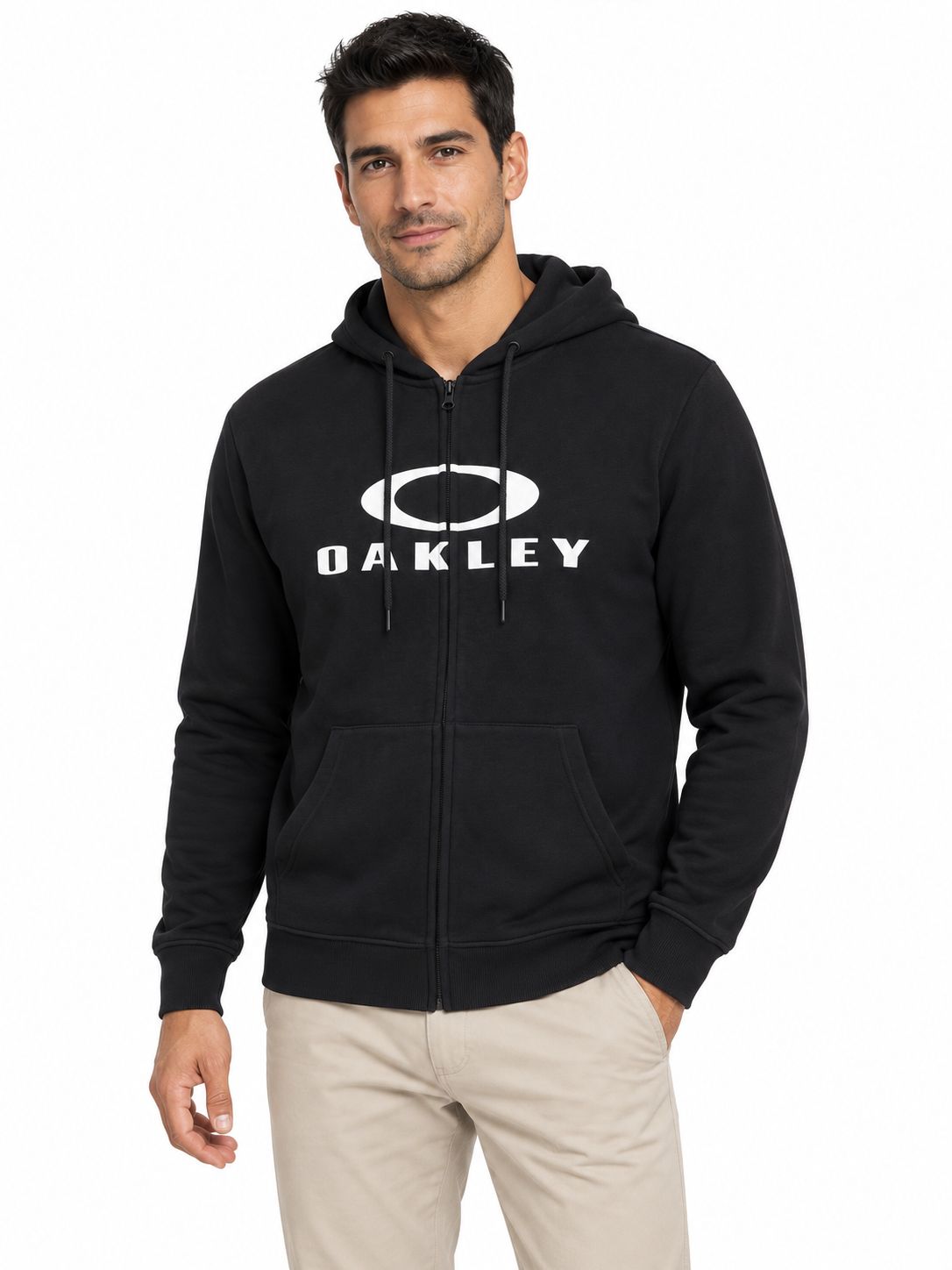 Oakley - Bark FZ Hoodie 2.0- Black/White, Sizes: XS