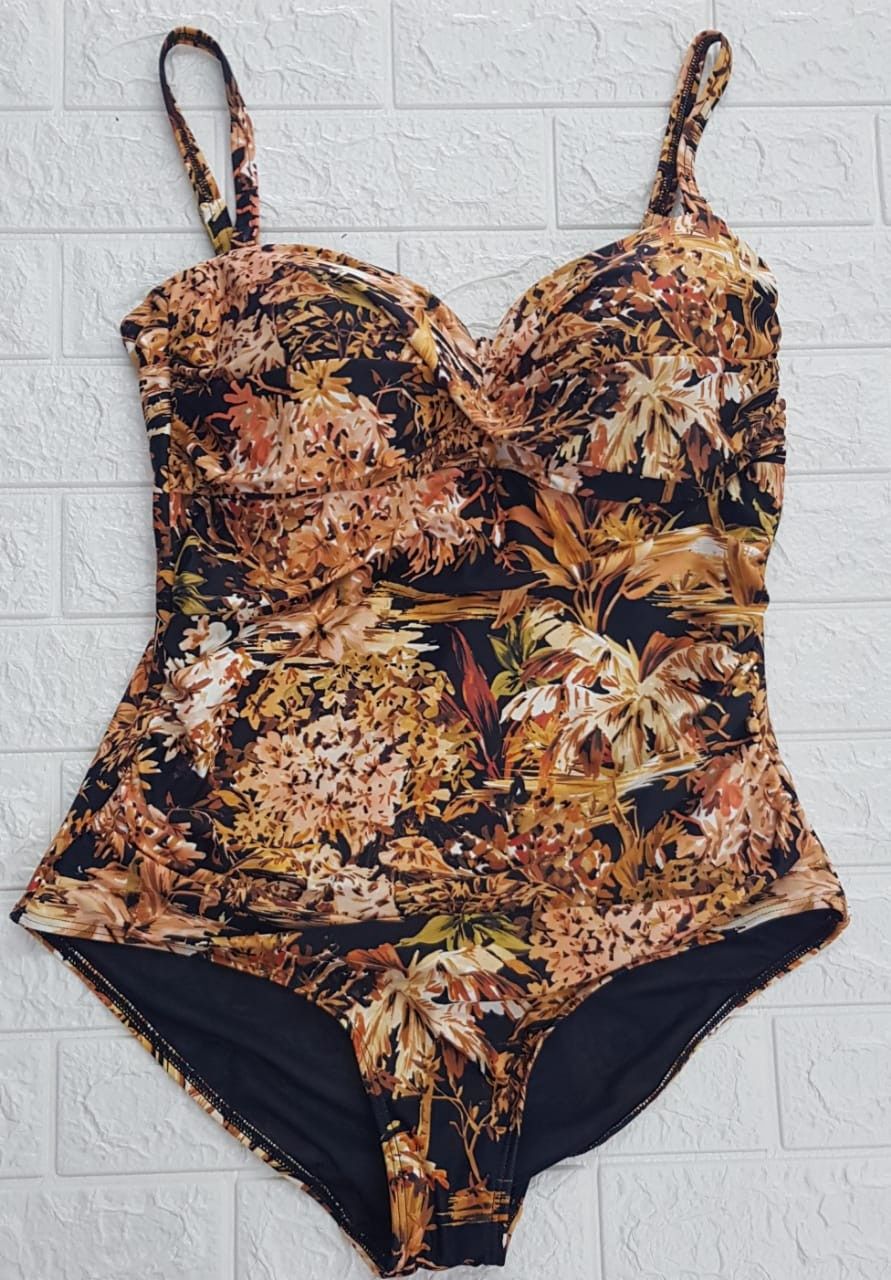 Sea Level - Tropica Orange &amp; Black One Piece