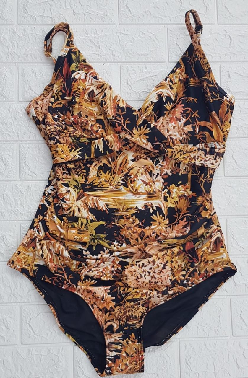 Sea Level - Tropica Orange &amp; Black One Piece
