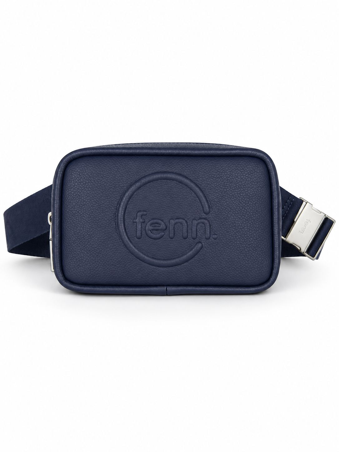 Fenn - Pouch Canvas Strap - Navy - Silver Trim